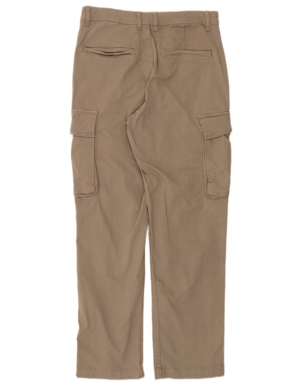 Calça cargo reta masculina Zara EU 38 pequena W30 L29 algodão bege