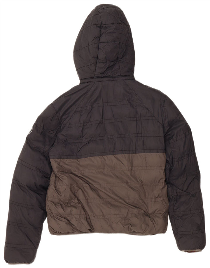 Jaqueta acolchoada com capuz para meninos MICHAEL KORS 15-16 anos cinza Colourblock Nylon