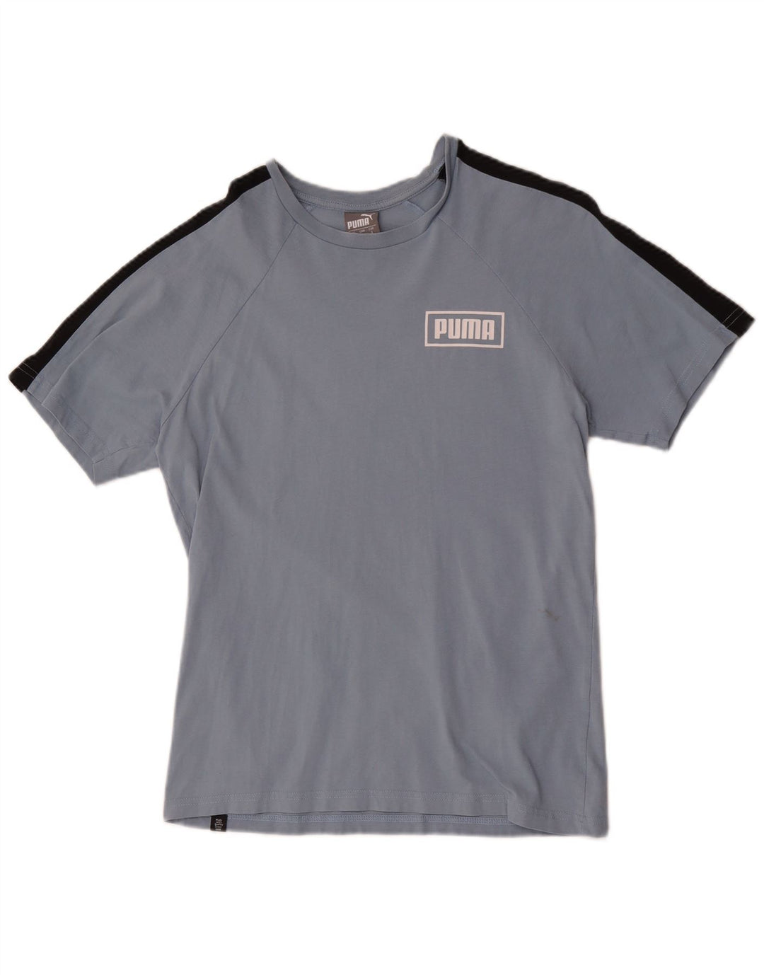 Puma Camiseta Masculina Graphic Top Pequeno Bloco Colorido Azul
