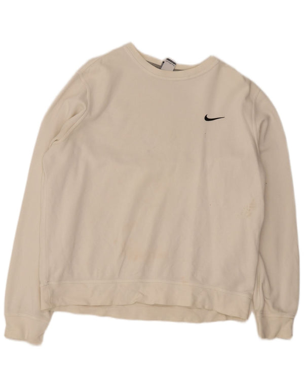 Nike Mens Moletom Jumper XL Off White Algodão