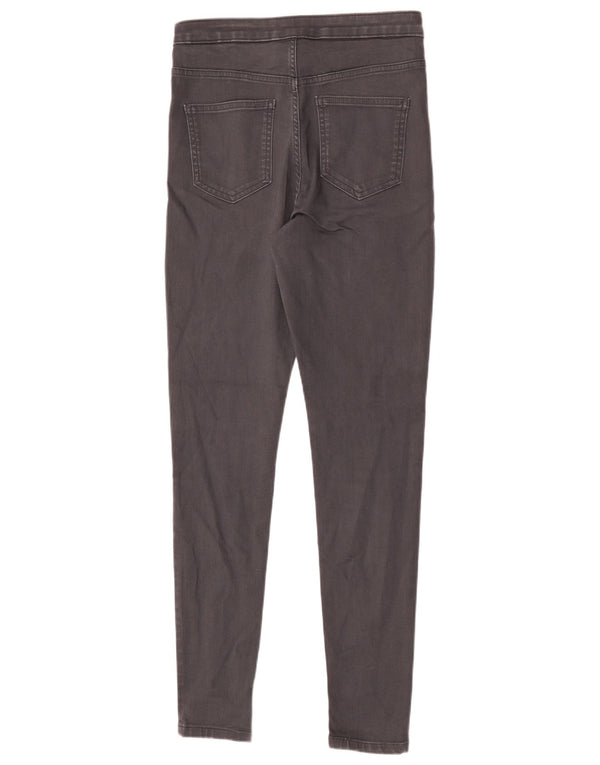 Jeans skinny feminino de cintura alta Marks & Spencer Reino Unido 12 médio W30 L30 cinza