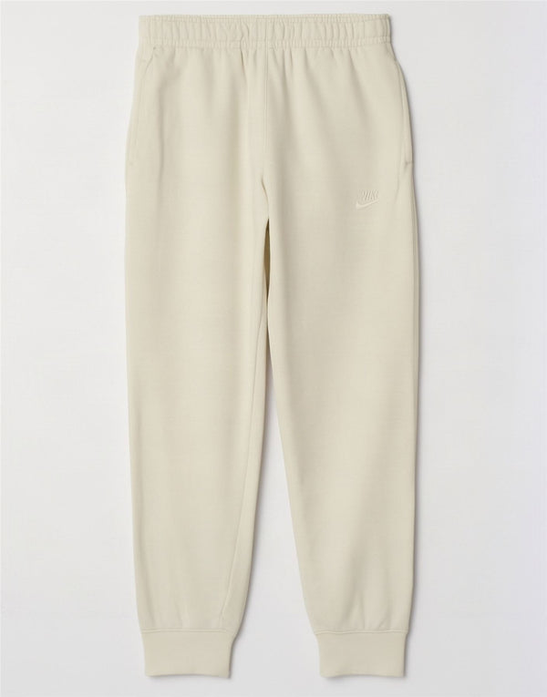Calça de treino feminina Nike Joggers UK 10 pequeno algodão branco