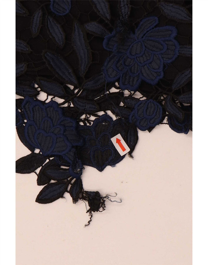 Vestido feminino Lipsy A-Line UK 14 médio azul marinho floral poliéster