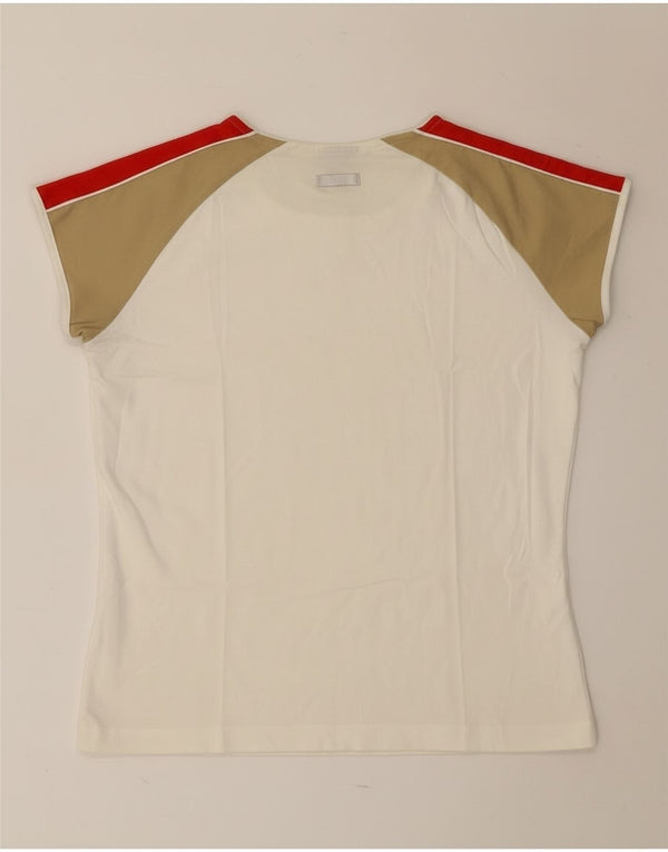 Camiseta Nike Feminina Top UK 16/18 XL Off White Colorblock
