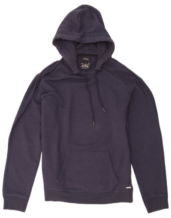 Diesel masculino moletom com capuz XL algodão azul marinho