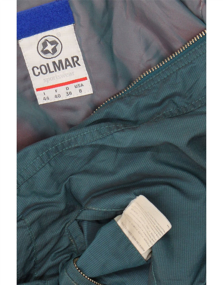 Jaqueta corta-vento superdimensionada feminina COLMAR IT 44 nylon verde médio