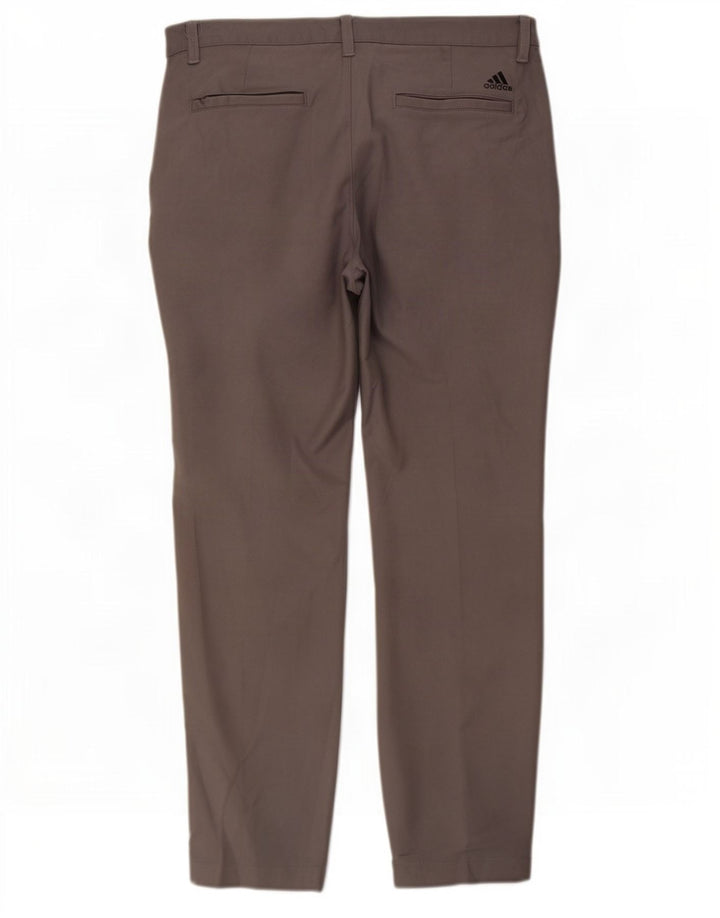 Calça Chino Adidas Masculina Straight W32 L30 Cinza Poliéster
