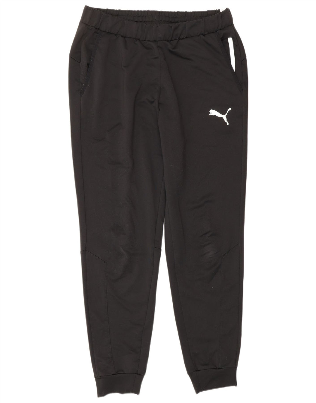 Calça de treino masculina Puma Joggers grandes esportes de poliéster preto