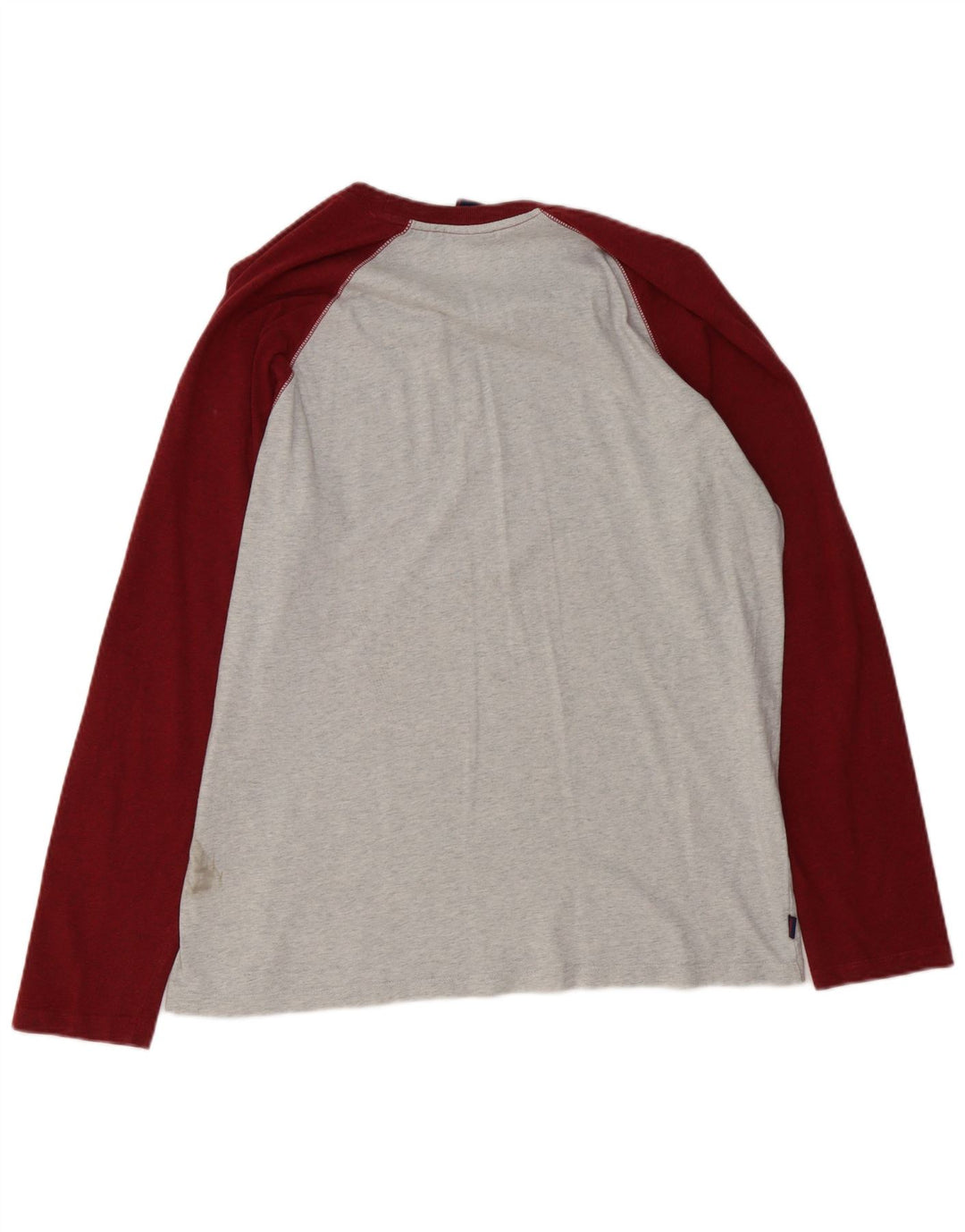 Top masculino Superdry manga comprida 2XL algodão colorblock cinza