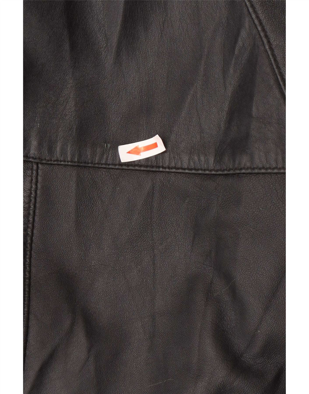 Casaco feminino de couro grande com capuz Kiros IT 48 XL preto