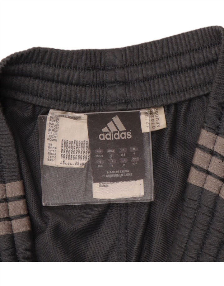 Calça de treino masculina ADIDAS UK 36/38 pequena cinza colorblock poliéster