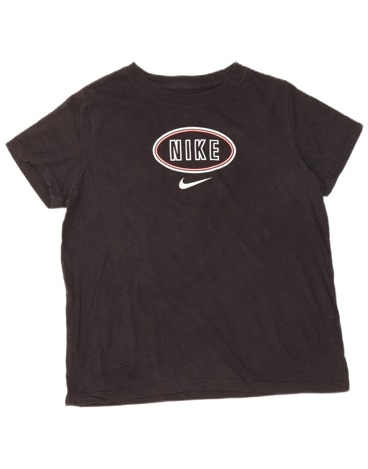 Camiseta gráfica feminina NIKE 13-14 anos XL preto algodão