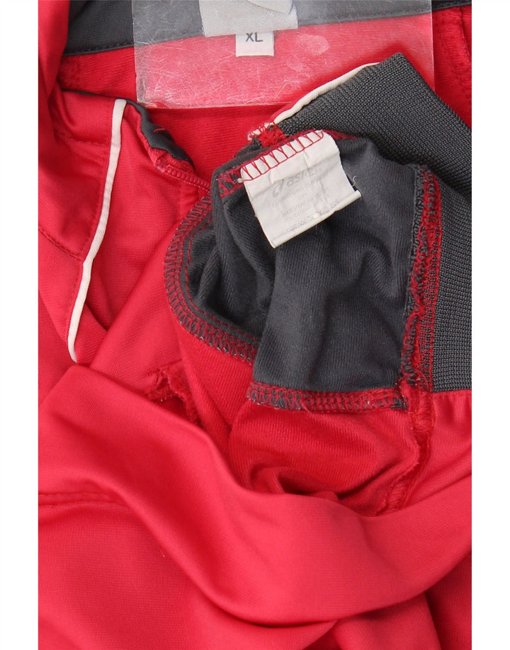 Asics Womens Tracksuit Top Jacket UK 18 XL Rosa Colourblock Poliéster