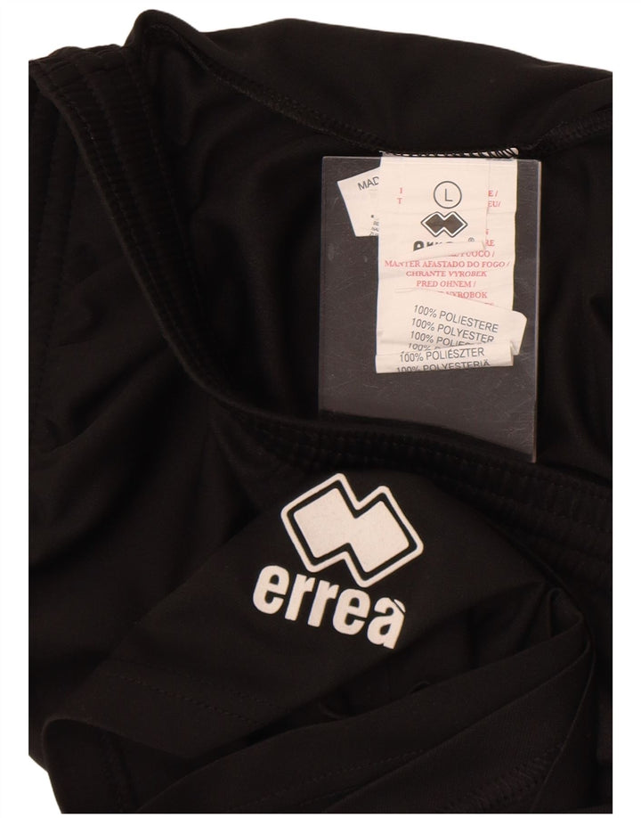 Errea Mens Sport Shorts Grande Poliéster Preto