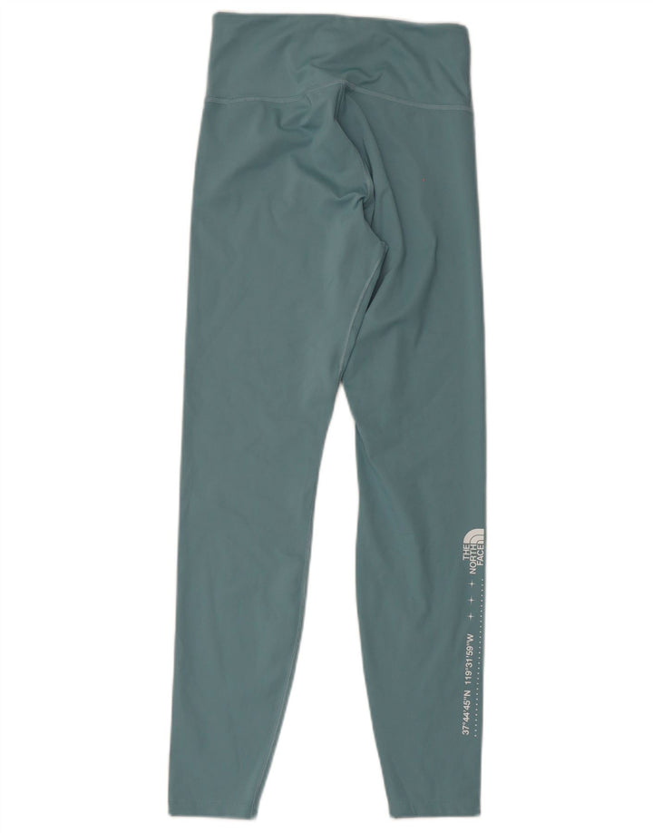 Leggings gráficas femininas The North Face UK 12 poliéster azul médio