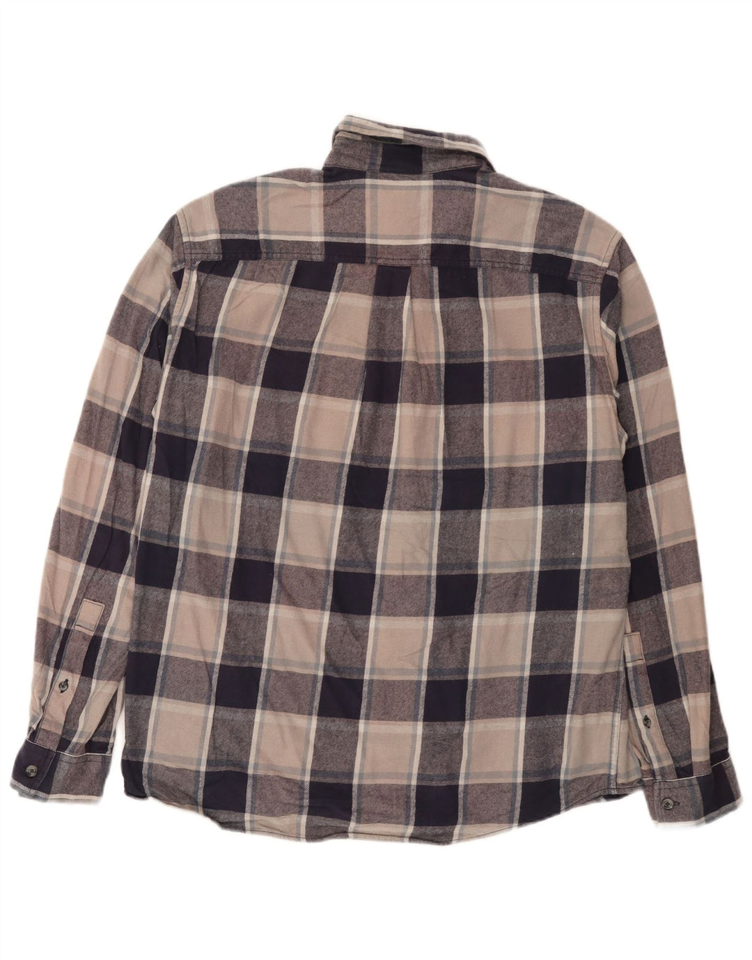 Camisa masculina de flanela Eddie Bauer grande algodão xadrez multicolorido