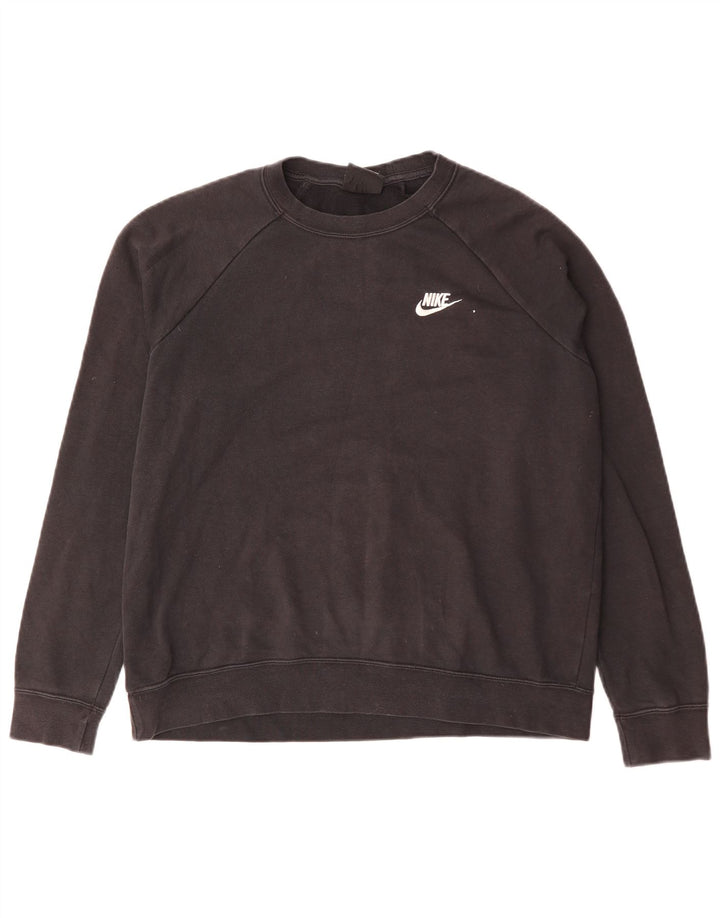 Nike moletom masculino jumper grande algodão preto