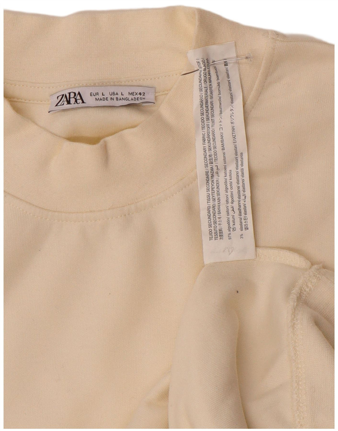 Zara moletom masculino jumper grande algodão branco