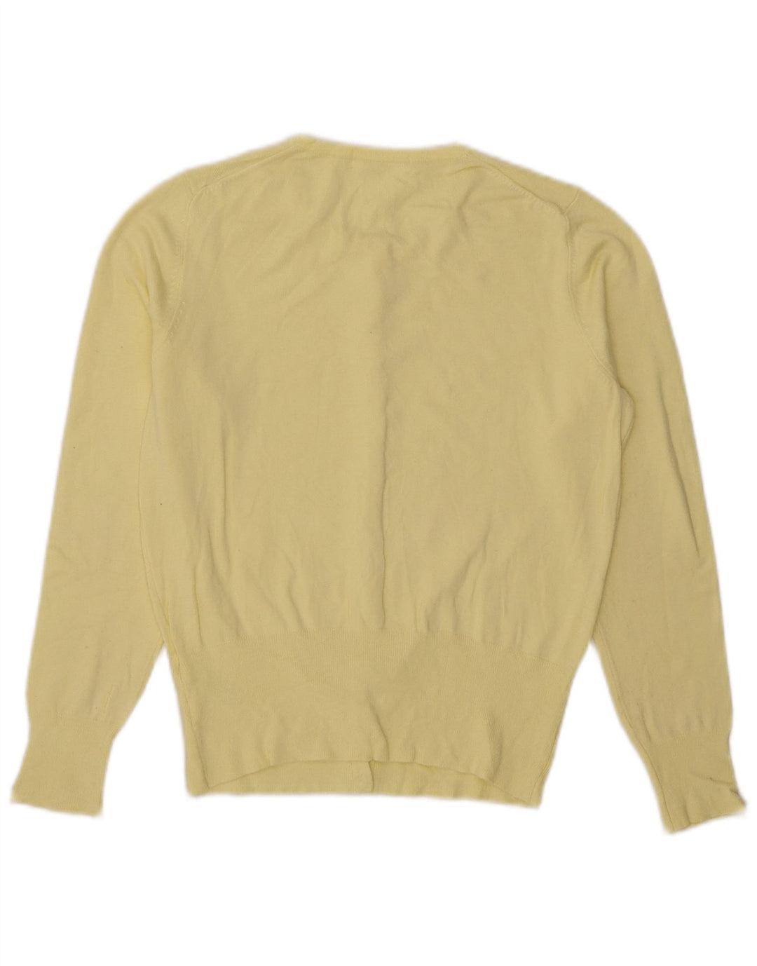 Suéter cardigã feminino Marks & Spencer UK 12 viscose amarela média