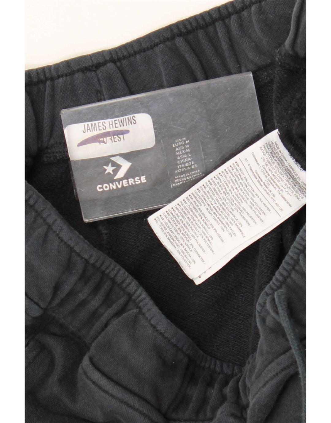 Calça de treino Converse masculina Cargo Joggers médio azul marinho algodão