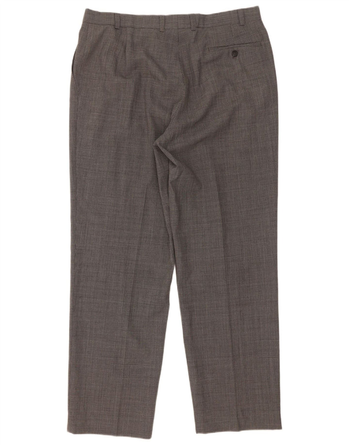 Calça masculina Marks & Spencer St. Michael Suit W36 L31 cinza Houndstooth