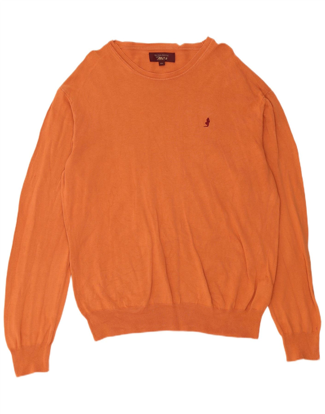 MARLBORO CLASSICS Suéter masculino com gola canoa 2XL algodão laranja