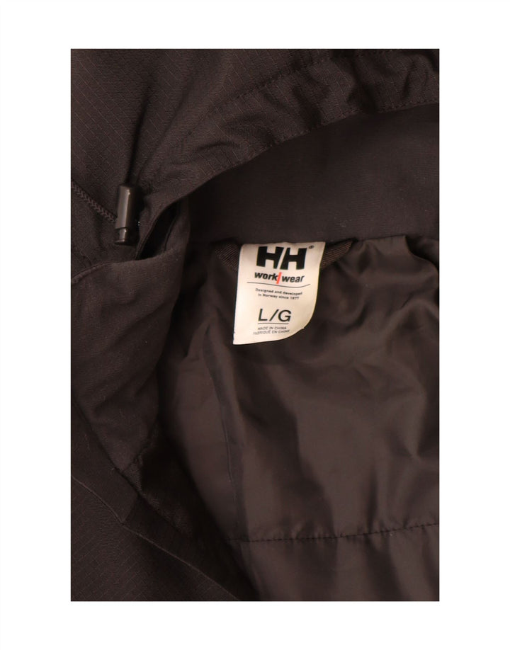Jaqueta corta-vento masculina Helly Hansen gráfica UK 40 grande bloco colorido marrom