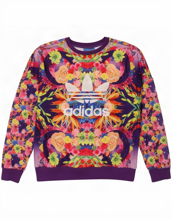 Adidas Meninas Graphic Moletom Jumper 13-14 Anos Multicolorido Floral