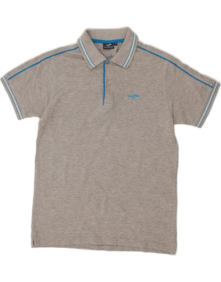 LOTTO Mens Polo Shirt Medium Grey Cotton Vintage Lotto and Second-Hand Lotto from Messina Hembry 