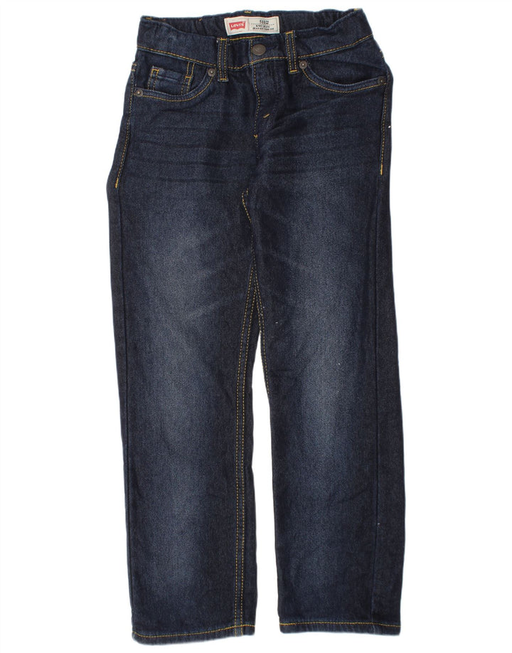 Levi's Boys 511 Slim Jeans 6-7 Anos W24 L22 Azul Algodão