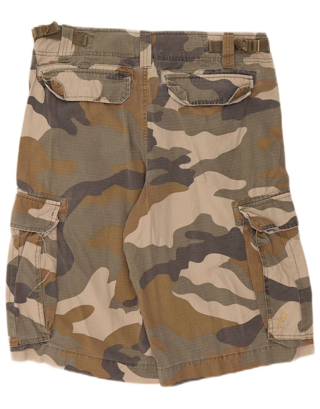 Shorts cargo masculinos LEE W32 algodão camuflado cáqui médio