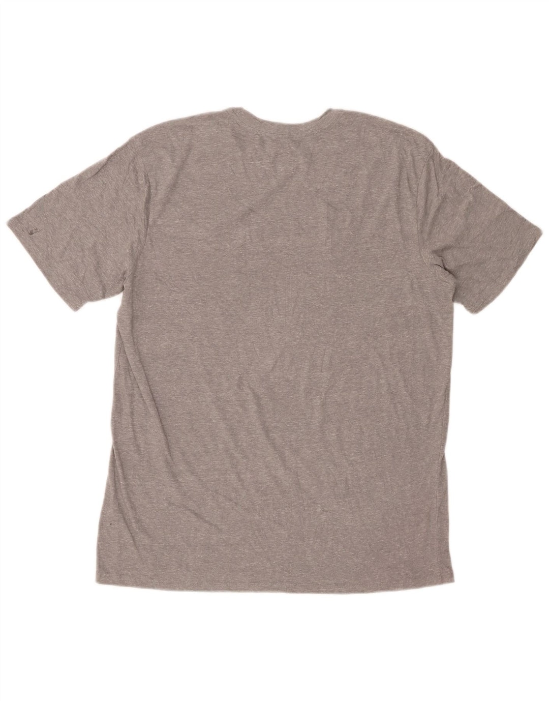 Camiseta masculina PUMA com estampa gráfica grande cinza manchada