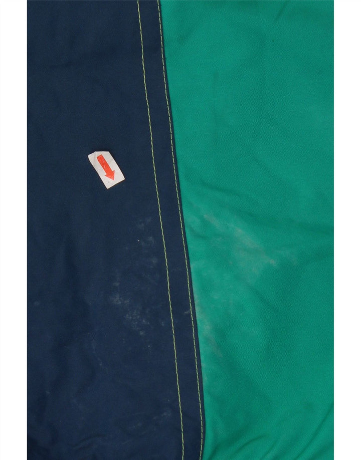 Jaqueta de esqui masculina com capuz Colmar IT 52 grande bloco colorido verde