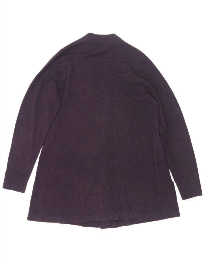 Suéter cardigã feminino Longline da Marks & Spencer Reino Unido 12 médio azul marinho