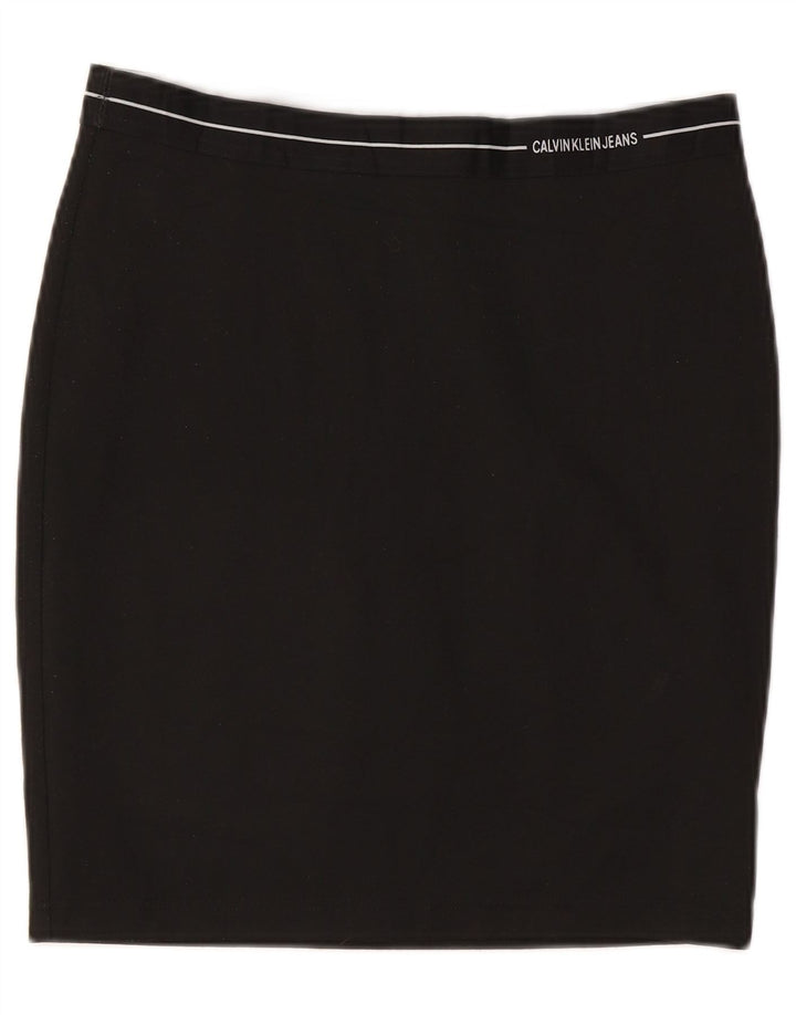 Saia lápis feminina CALVIN KLEIN grande W32 poliéster preto