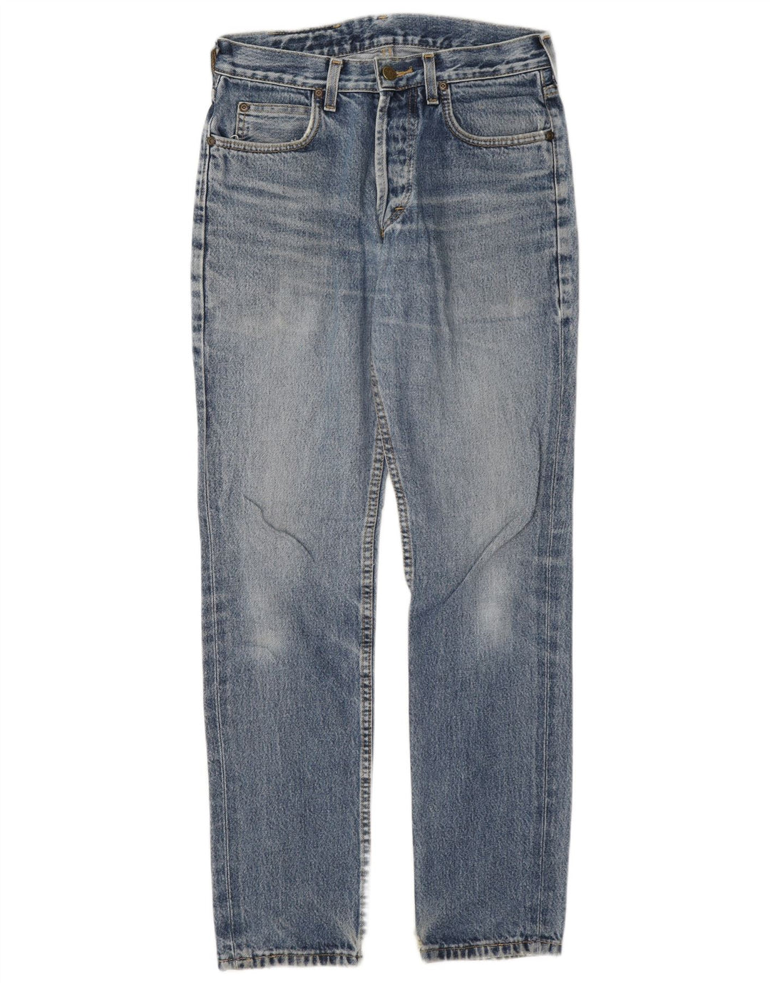 Lee Mens Straight Jeans W29 L32 Azul Algodão