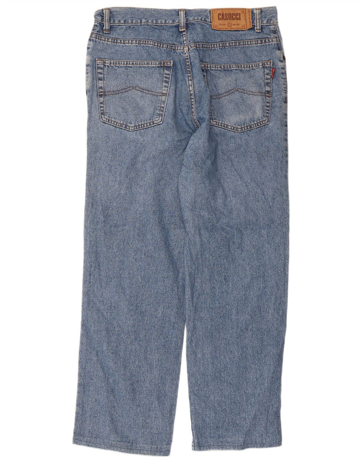 Casucci Calça Jeans Reta Masculina W32 L28 Azul Algodão