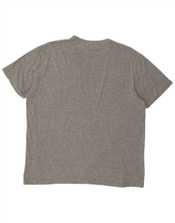 Camiseta feminina KAPPA com estampa gráfica UK 18 XL algodão cinza