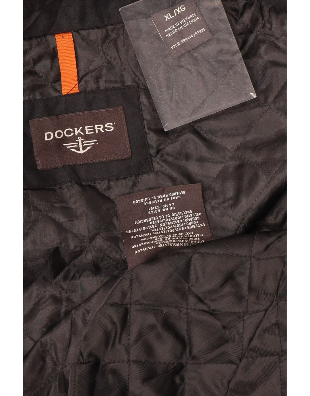 Jaqueta bomber masculina Dockers UK 42 XL poliéster preto