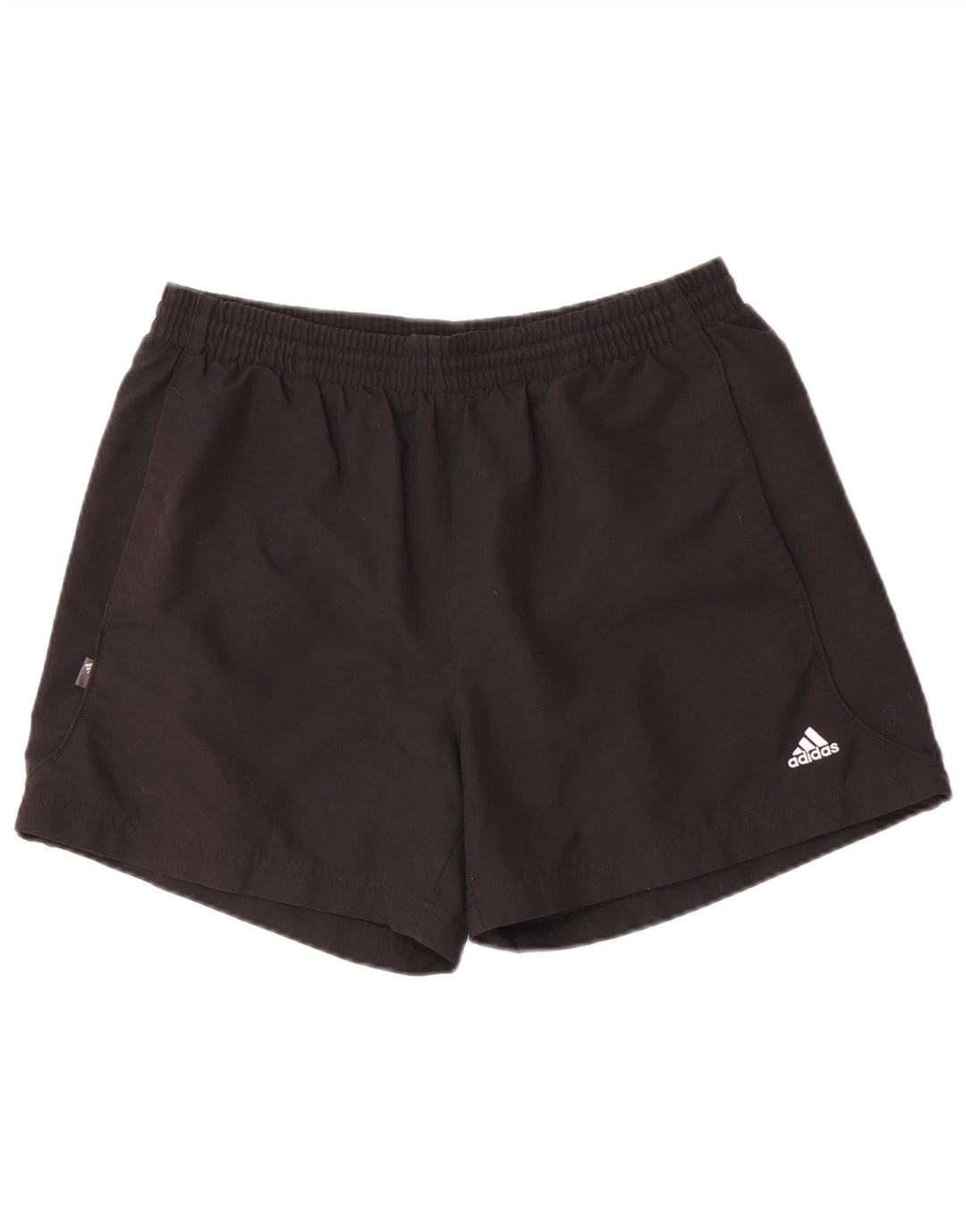Shorts esportivos masculinos Adidas médio preto poliéster