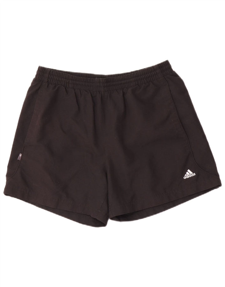 Shorts esportivos masculinos Adidas médio preto poliéster