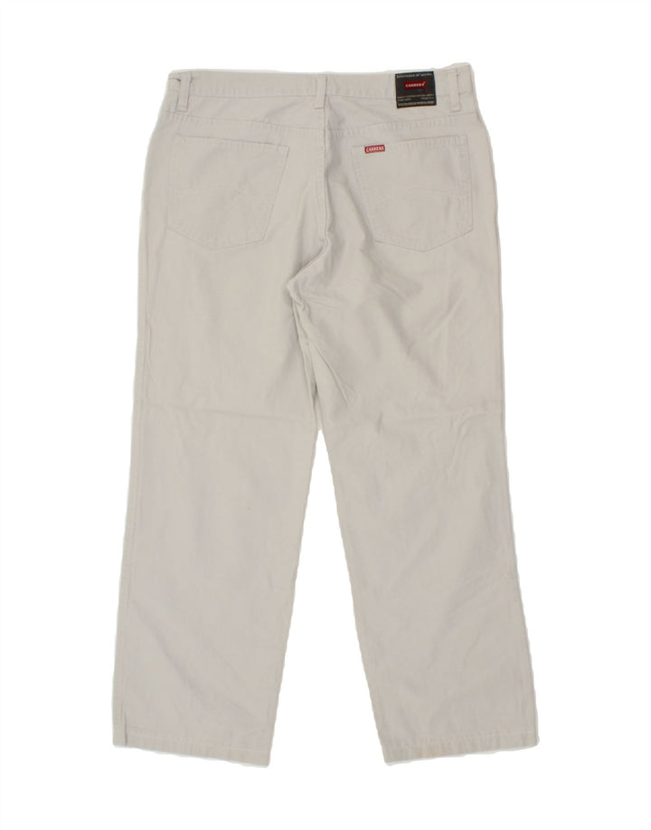 CARRERA Mens Straight Casual Trousers W36 L26 Grey Cotton Vintage Carrera and Second-Hand Carrera from Messina Hembry 
