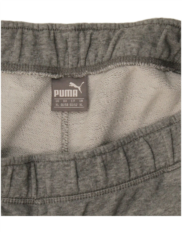 Shorts esportivos masculinos Puma XL cinza manchado