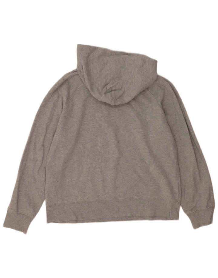 Suéter com capuz gráfico masculino Levi's médio cinza algodão