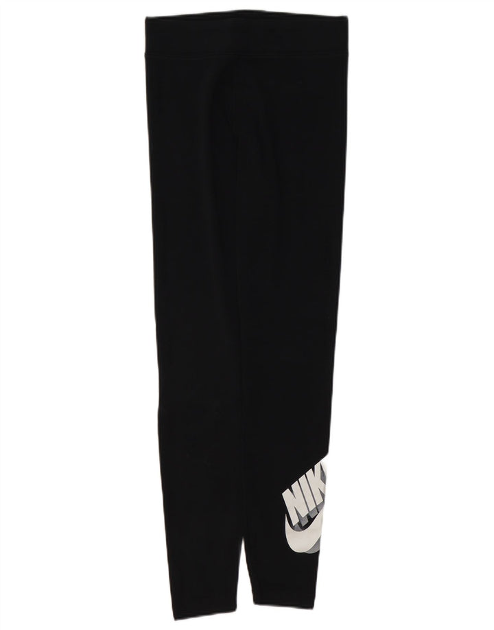 Leggings Nike Femininas Tight Fit Graphic UK 10 Pequenas Pretas