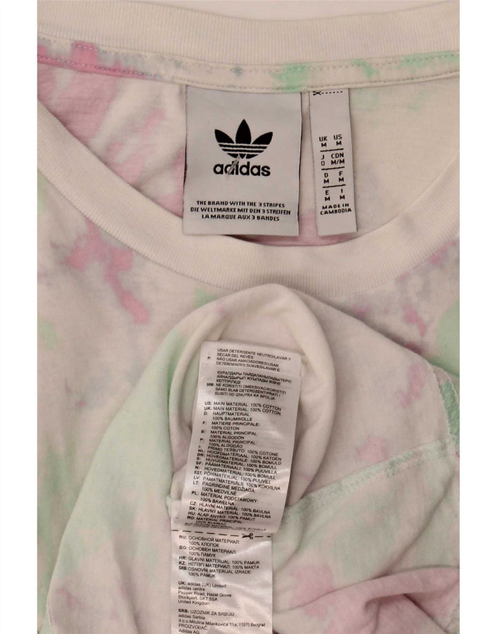 Adidas Camiseta Masculina Top Médio Multicolorido Tie Dye Algodão