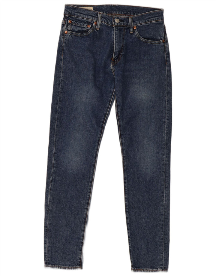 Calça jeans feminina Levi's 512 Slim Tapered W29 L30 azul algodão