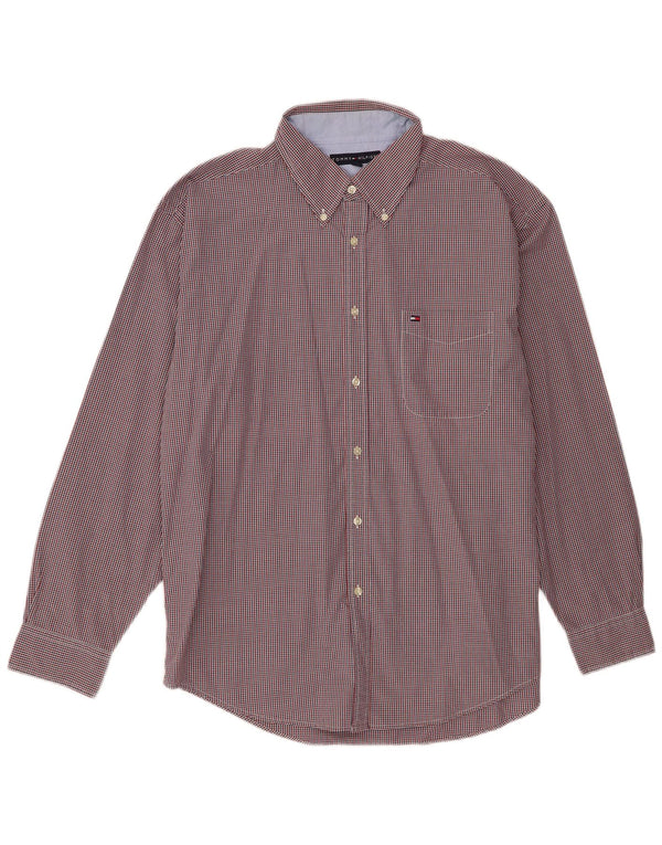 Camisa masculina Tommy Hilfiger XL algodão guingão multicolorido