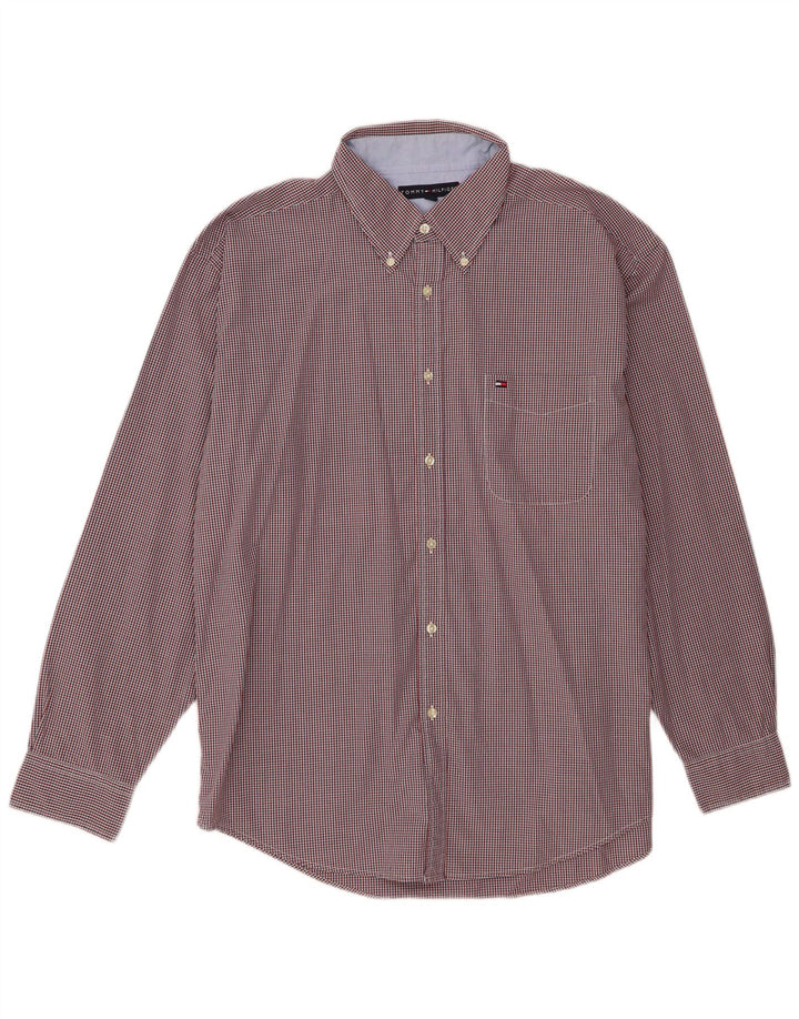 Camisa masculina Tommy Hilfiger XL algodão guingão multicolorido