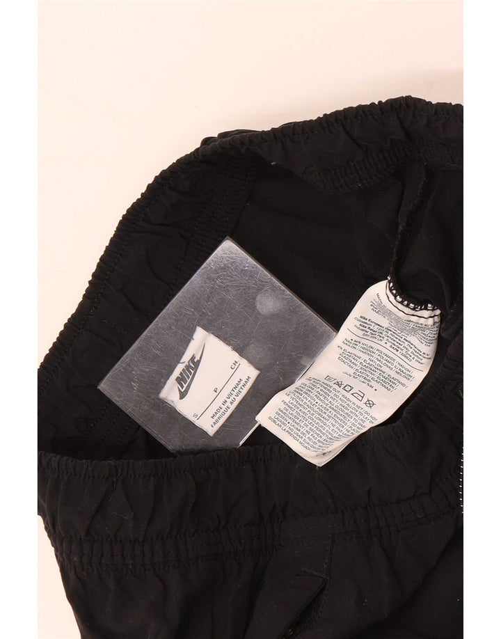 Nike Mens Cargo Calças de treino pequenas pretas de nylon